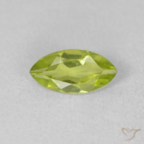 0.55ct Natural Verde claro Peridoto, Marquesa, VVS-VS