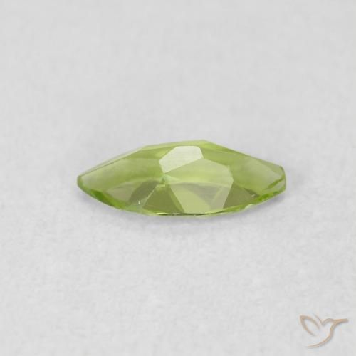 Peridoto Verde claro natural de 0.58 ct, Marquesa, VS