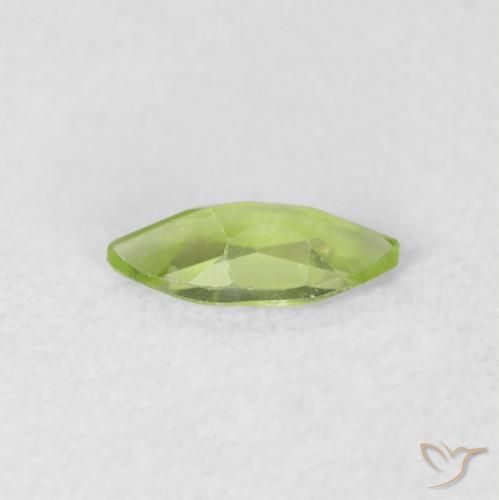 Peridoto Verde vivo claro natural de 0.49 ct, Marquesa, VS