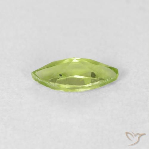Peridoto Verde claro natural de 0.54 ct, Marquesa, VS