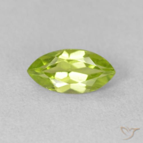 0.67ct Natural Verde claro Peridoto, Marquesa, VS