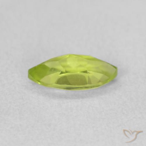 Peridoto Verde claro natural de 0.67 ct, Marquesa, VS
