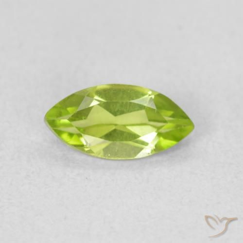 0.64ct Natural Verde claro Peridoto, Marquesa, VS