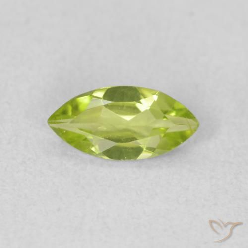 0.48ct Natural Verde amarillento Peridoto, Marquesa, VS