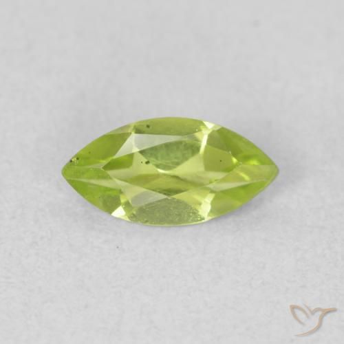0.59ct Natural Verde medio Peridoto, Marquesa, VS