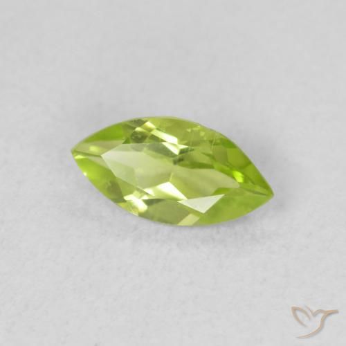 Peridoto Verde claro natural de 0.60 ct, Marquesa, VS