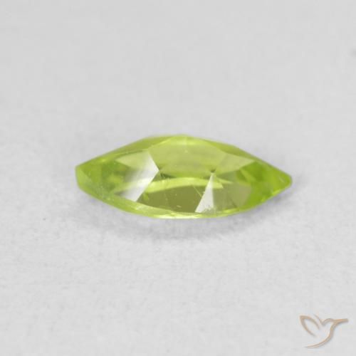 Peridoto Verde claro natural de 0.60 ct, Marquesa, VS