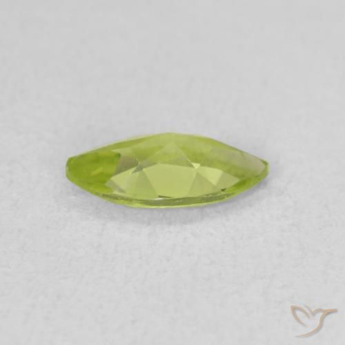 Peridoto Verde claro natural de 0.52 ct, Marquesa, VS