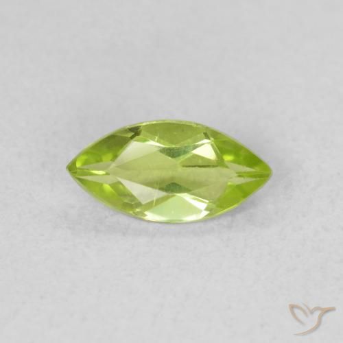 0.57ct Natural Verde claro Peridoto, Marquesa, VS
