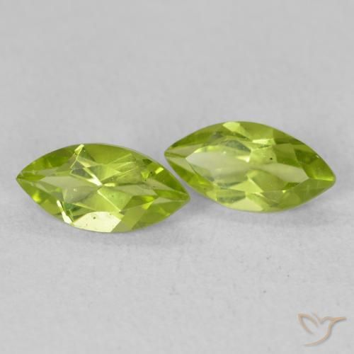 1.21ctw Natural Verde medio Peridoto, Marquesa, VS