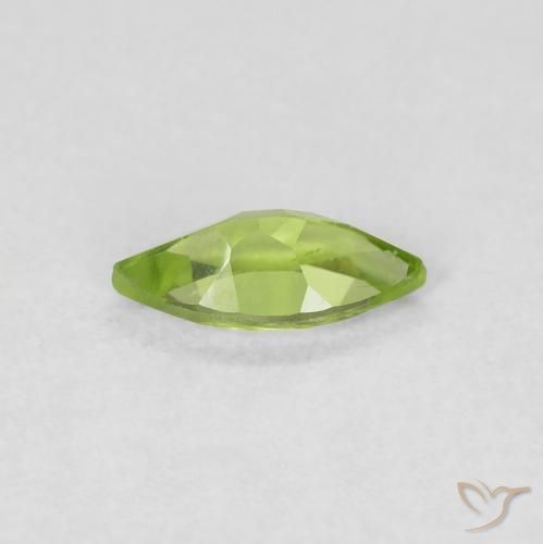 Peridoto Verde vivo natural de 0.55 ct, Marquesa, VS