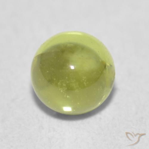0.38ct Natural Verde Oliva Peridoto, Redondo, Transparente