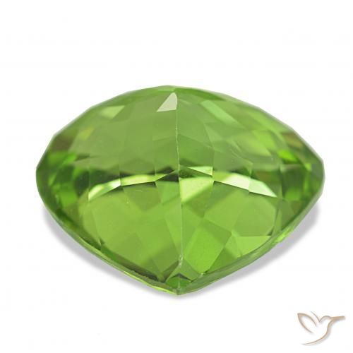 Peridoto Verde vivo natural de 10.00 ct, En forma de pera, VVS-VS