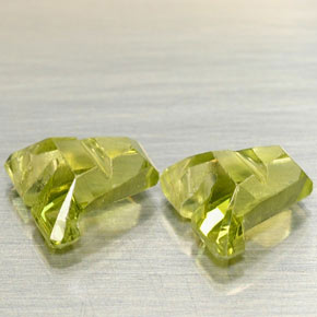 Gemas de peridoto verde natural de  ct, forma elegante, VS