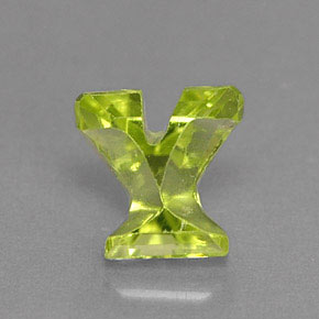 Peridoto verde natural de 0,46 ct, forma elegante, VS