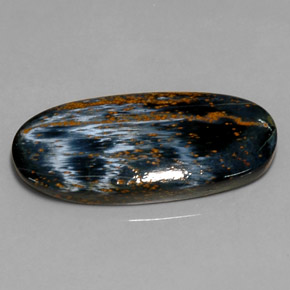 Pietersita multicolor natural de 18,06 ct, corte óvalo, opaco
