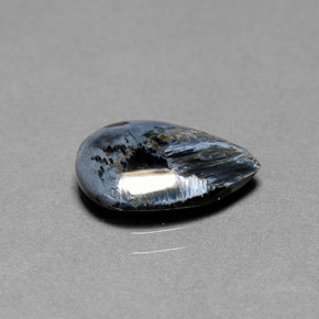 Pietersita multicolor natural de 2,16 ct, en forma de pera, opaco