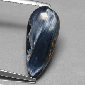 Pietersita Multicolor natural de 2.63 ct, En forma de pera, Opaco