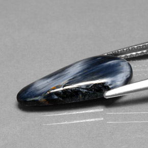 Pietersita Multicolor natural de 2.63 ct, En forma de pera, Opaco