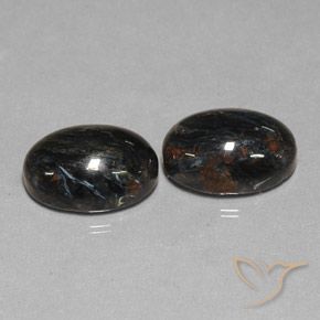 13.25ctw Natural Negro Pietersita, Ovalada, Opaco