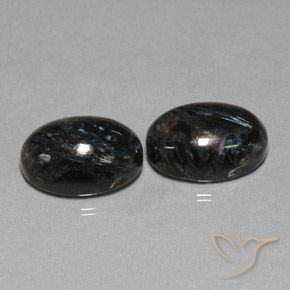 13.21ctw Natural Negro Pietersita, Ovalada, Opaco