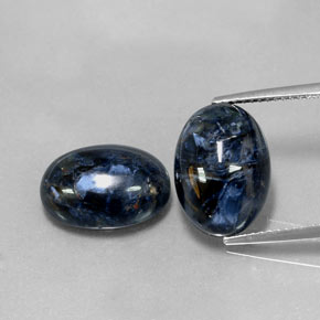 Gemas de pietersita multicolor natural de  ct, corte óvalo, opaco