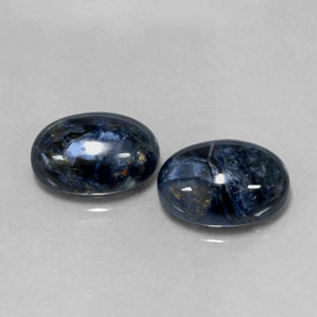 Gemas de pietersita multicolor natural de  ct, corte óvalo, opaco