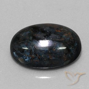 Pietersita Negro natural de 6.05 ct, Ovalada, Opaco