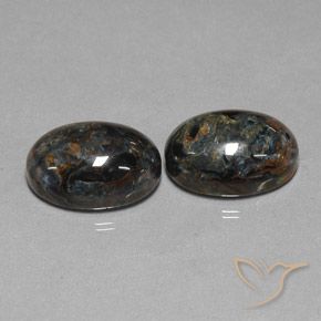 12.85ctw Natural Negro Pietersita, Ovalada, Opaco