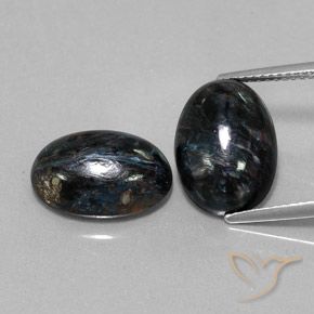 12.08ctw Natural Negro Pietersita, Ovalada, Opaco