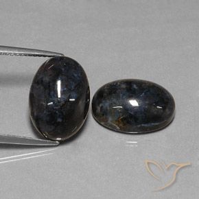 12.68ctw Natural Negro Pietersita, Ovalada, Opaco
