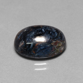 Pietersita multicolor natural de 6,00 ct, corte óvalo, opaco