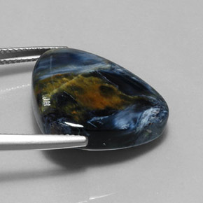 Pietersita Multicolor natural de 22.58 ct, Forma elegante, Opaco