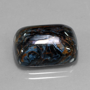 Pietersita multicolor natural de 15,20 ct, corte cojín, opaco