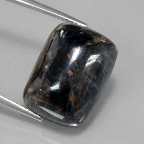 Pietersita Multicolor natural de 15.75 ct, Corte Cojín, Opaco