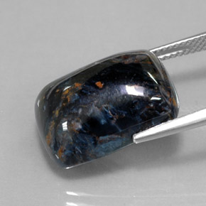 Pietersita Multicolor natural de 15.75 ct, Corte Cojín, Opaco