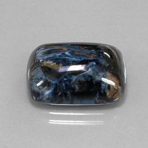 Pietersita multicolor natural de 14,51 ct, corte cojín, opaco