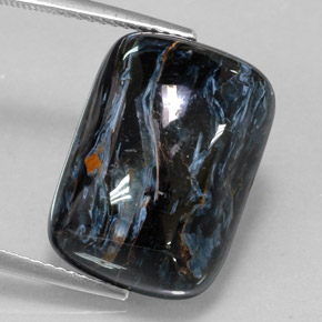 Pietersita multicolor natural de 14,99 ct, corte cojín, opaco