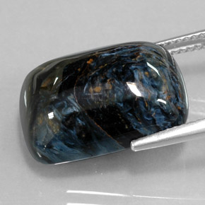 Pietersita Multicolor natural de 14.80 ct, Corte Cojín, Opaco