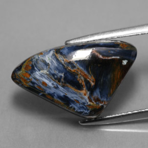 Pietersita Multicolor natural de 7.45 ct, Forma elegante, Opaco