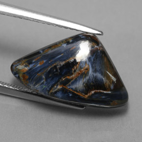 Pietersita Multicolor natural de 7.45 ct, Forma elegante, Opaco