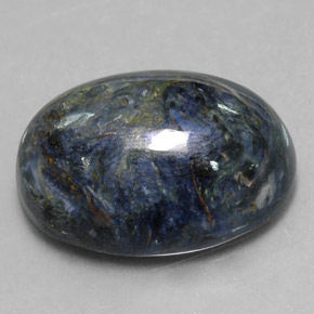 Pietersita multicolor natural de 12,62 ct, corte óvalo, opaco
