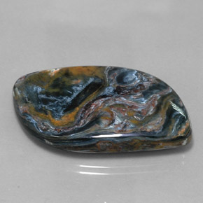 Pietersita multicolor natural de 36,00 ct, forma elegante, opaco