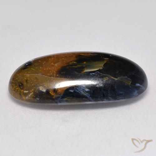 Pietersita Multicolor natural de 10.67 ct, Ovalada, Opaco