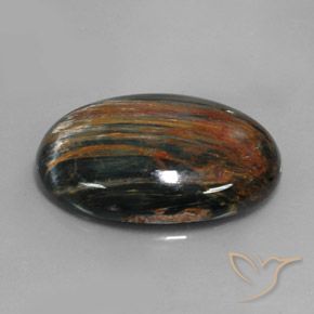Pietersita Multicolor natural de 34.48 ct, Ovalada, Opaco