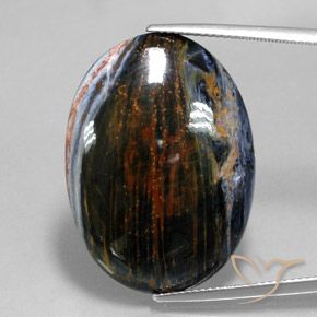 22.47ct Natural Multicolor Pietersita, Ovalada, Opaco