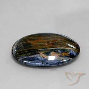 Pietersita Multicolor natural de 22.47 ct, Ovalada, Opaco