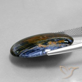 Pietersita Multicolor natural de 22.47 ct, Ovalada, Opaco