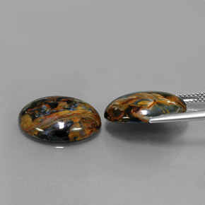 Gemas de Pietersita Multicolor natural de  ct, Corte Óvalo, Opaco