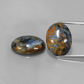 Gemas de Pietersita Multicolor natural de  ct, Corte Óvalo, Opaco